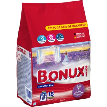 Bonux 20dávek/1.5kg 3v1 levander color | Prací prostředky - Prací prášky